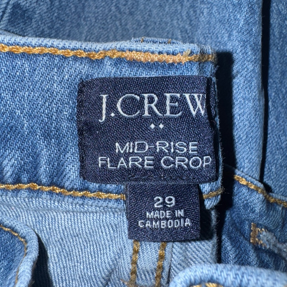 🎈 LAST CHANCE - J. Crew Mid-Rise Flare Crop - Picture 7 of 9